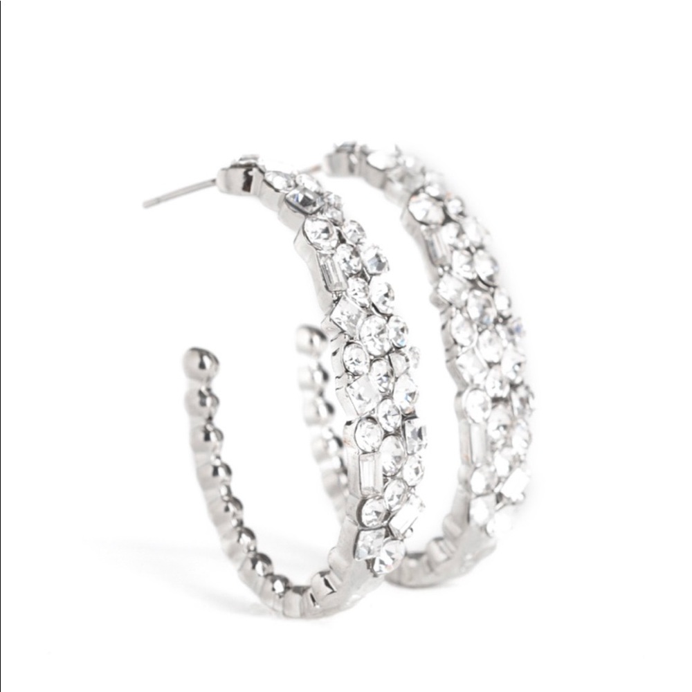 Silver earrings